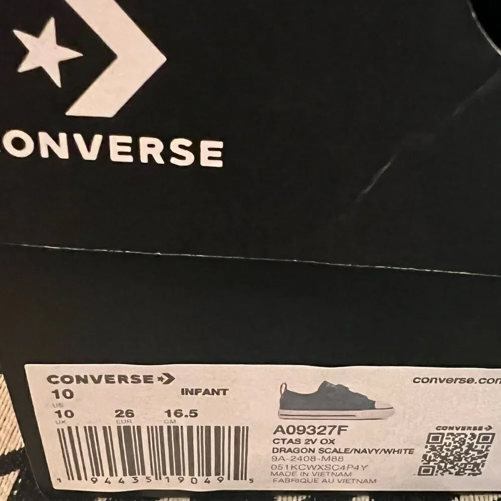 Converse CTAS 2V OX Dragon Scale/Navy/White-Size 10